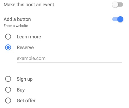 add button google posts